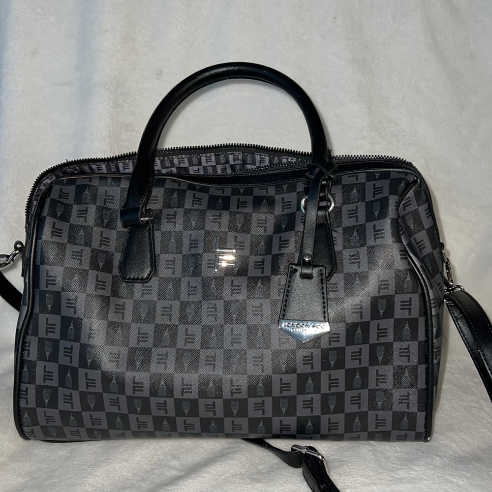 London Fog black and gray bag